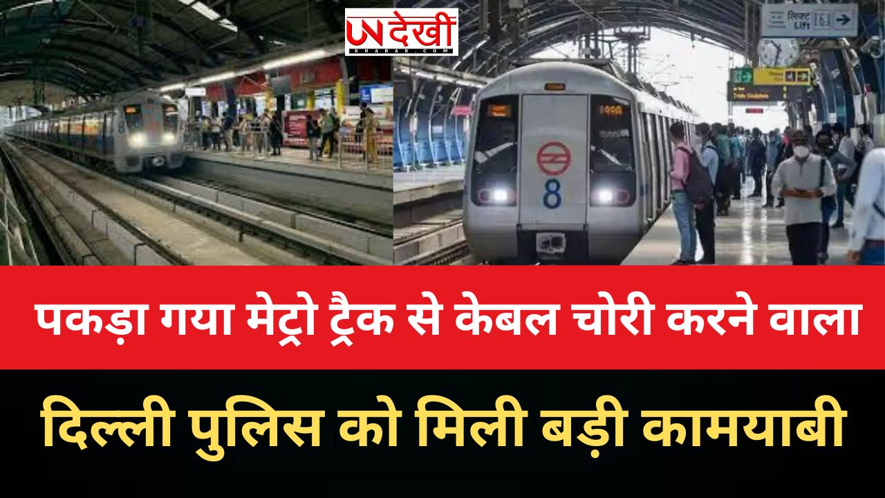 पकड़ा गया मेट्रो ट्रैक से केबल चोरी करने वाला, दिल्ली पुलिस को मिली बड़ी कामयाबी