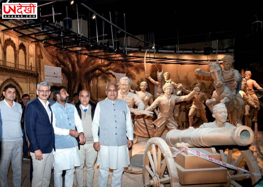 अंबाला कैंट में बन रहे शहीद स्मारक का मंत्री रणबीर गंगवा ने किया निरीक्षण