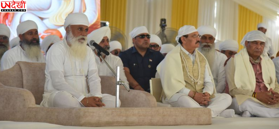 सिरसा के मस्तानगढ़ में नामधारी डेरा पहुंचे जेपी नड्डा