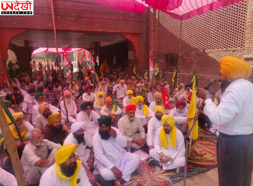 Samyukt Kisan Morcha का प्रदर्शन, फसल नुकसान पर तुरंत मुआवजे की मांग