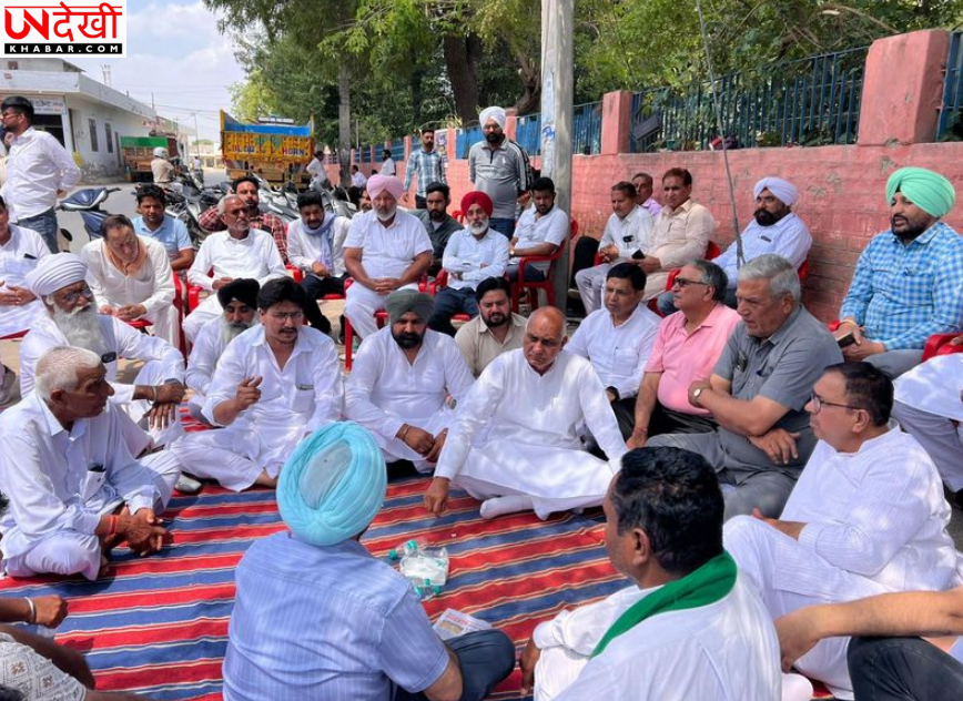 फतेहाबाद मंडी में गेहूं खरीद के दौरान हंगामा, बायोमेट्रिक सिस्टम फेल होने पर किसानों का प्रदर्शन