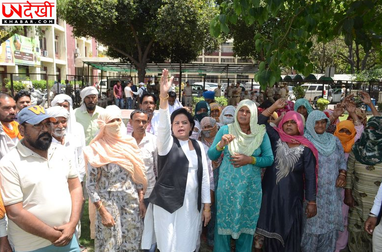 करनाल में एससी समुदाय का प्रदर्शन, महिलाओं के खिलाफ अपमानजनक टिप्पणियों पर कार्रवाई की मांग