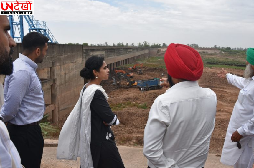 कैथल में बाढ़ से निपटने की तैयारी तेज, डीसी अपराजिता ने किया निरीक्षण