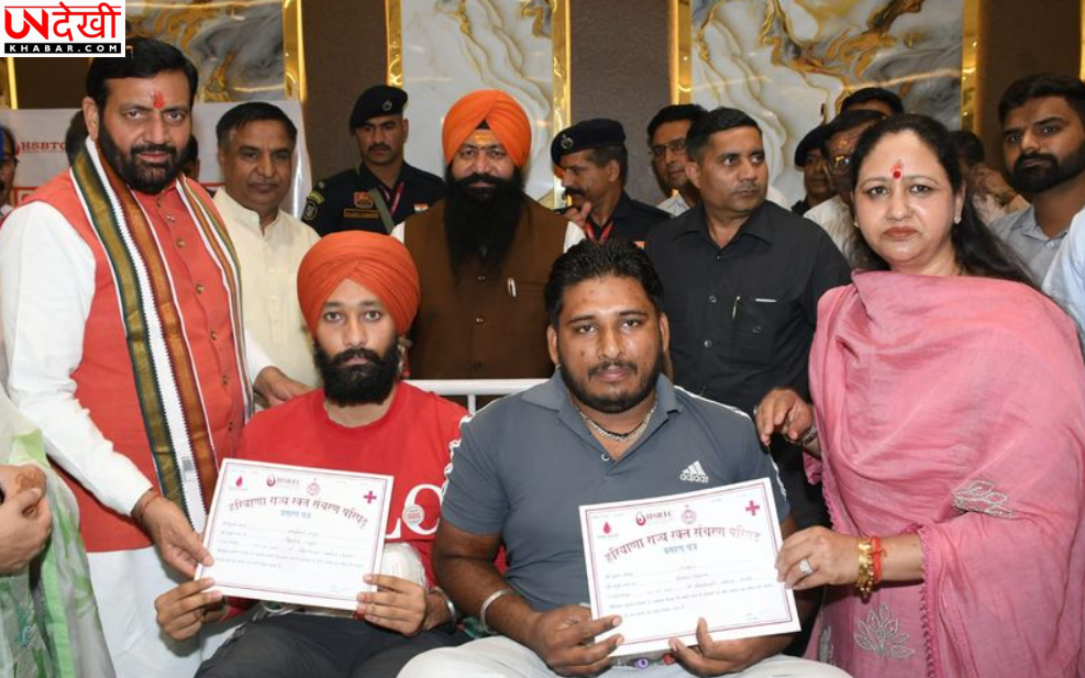 हरियाणा में 150 से अधिक ब्लड सेंटर संचालित, लक्ष्य से ज्यादा रक्त संग्रह: CM सैनी