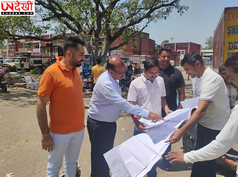 सेक्टर-26 अनाज मंडी में विकास कार्यों का निरीक्षण, सड़कों और ड्रेनेज सुधार के निर्देश