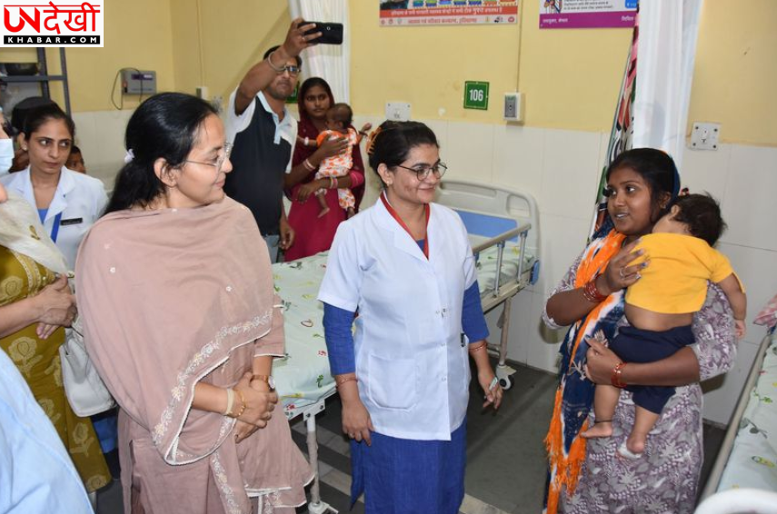 बाल अधिकार आयोग अध्यक्ष तृप्ति श्योराण ने किया निरीक्षण, बच्चों और महिलाओं की सुविधाओं का लिया जायजा