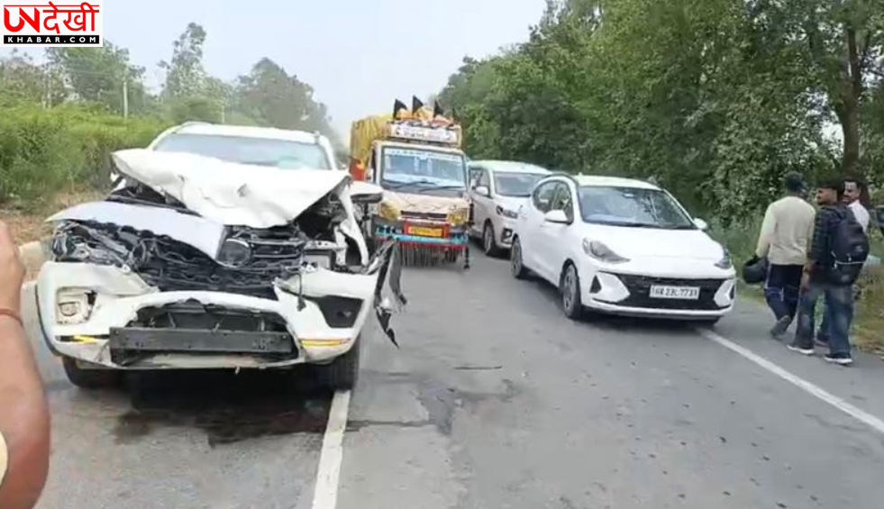 हिसार से कांग्रेस सांसद जय प्रकाश की कार आवारा सांड से टकराई, सड़क हादसे में बाल-बाल बचे