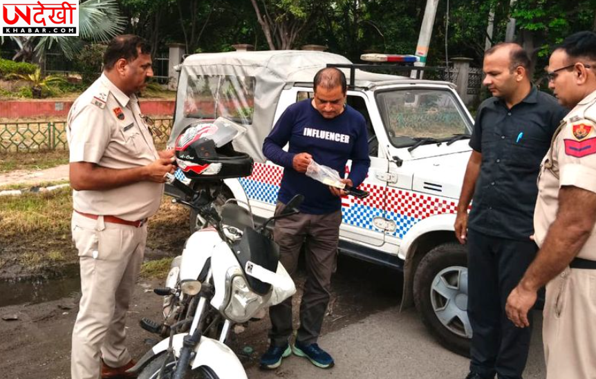 रोहतक में ट्रैफिक नियम तोड़ने वालों पर पुलिस का शिकंजा, 4 महीने में 37,415 चालान और 170 लाइसेंस निलंबन की सिफारिश