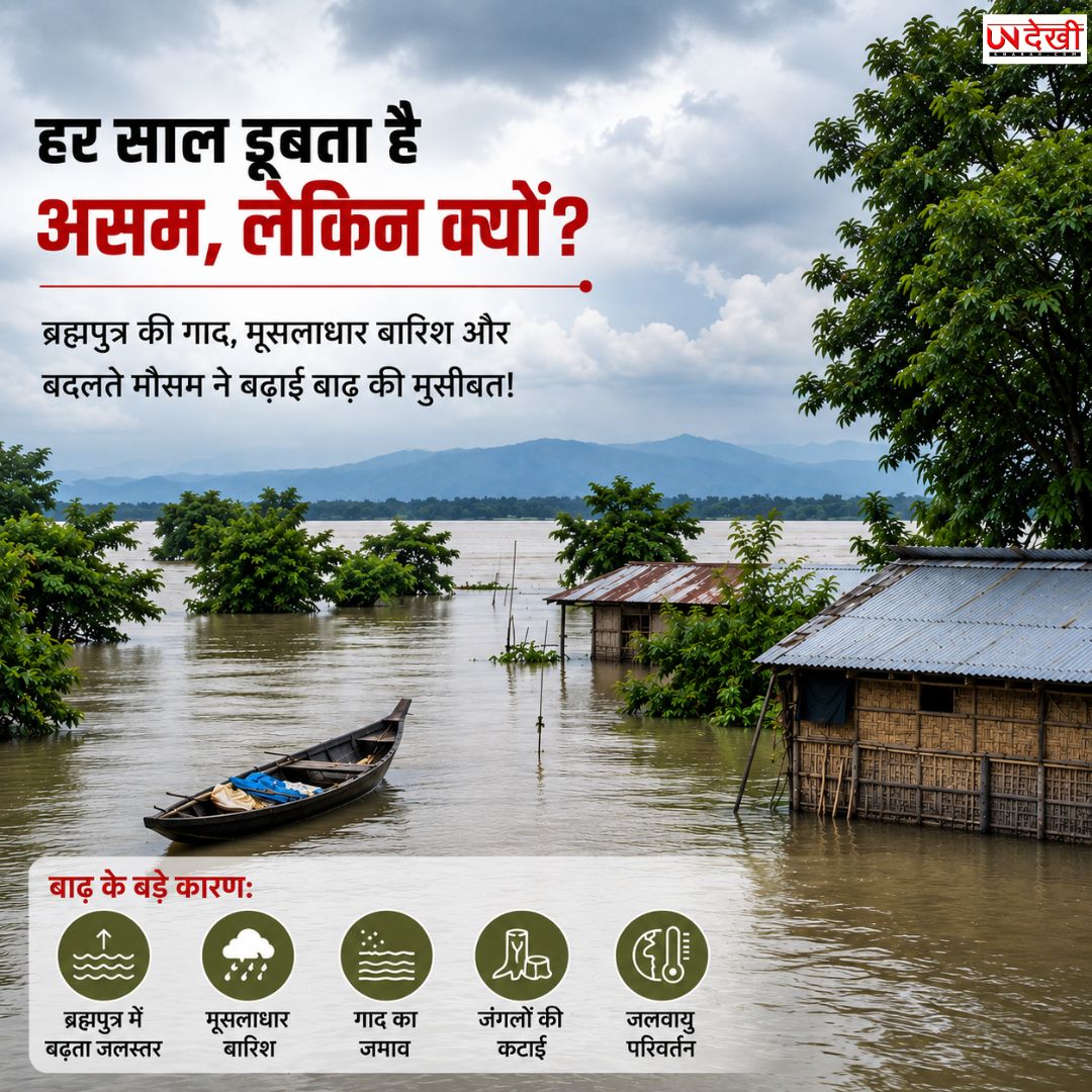 हर साल बाढ़ में डूबता असम, आखिर क्यों? ब्रह्मपुत्र की गाद से भारी बारिश तक ये हैं बड़ी वजहें