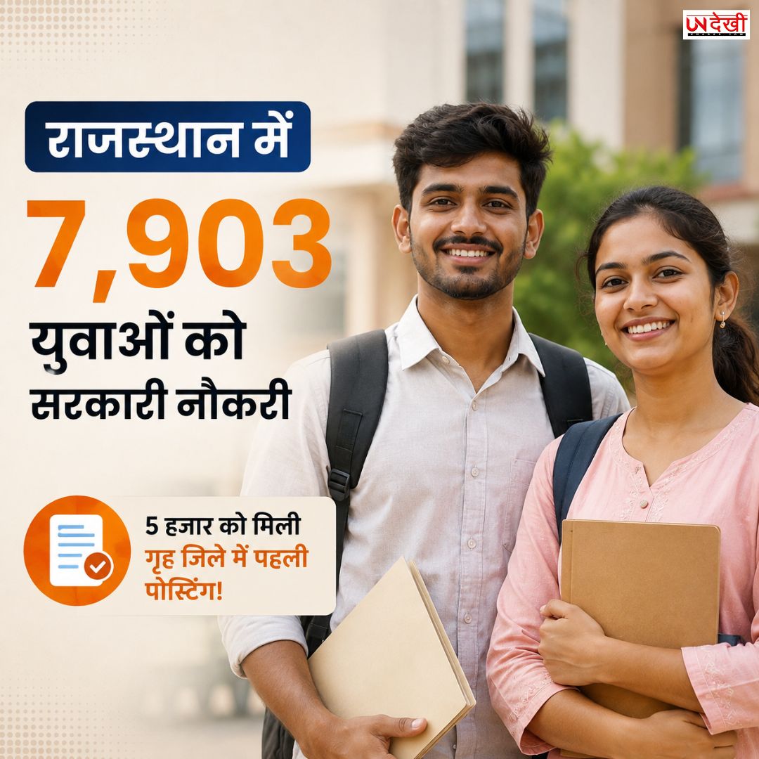 Rajasthan Jobs 2026: 7,903 युवाओं को मिली सरकारी नौकरी, 5 हजार की गृह जिले में पहली पोस्टिंग