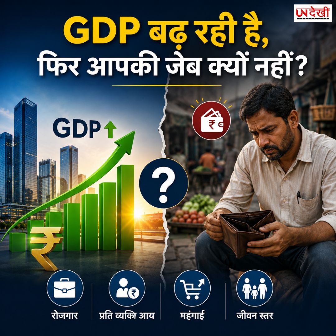 GDP बढ़ रही है, फिर आपकी जेब क्यों नहीं? जानिए अर्थव्यवस्था की असली तस्वीर