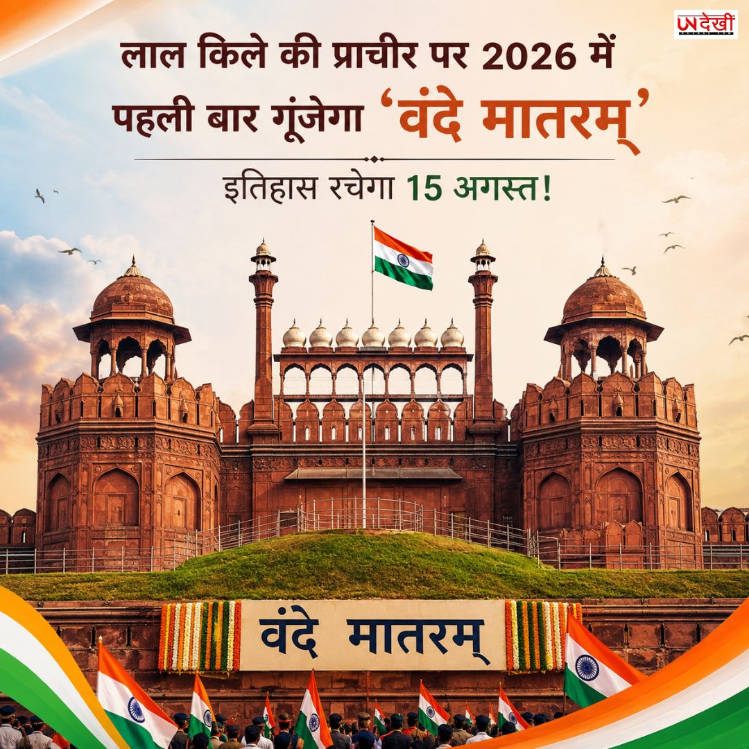 15 अगस्त 2026 को लाल किले की प्राचीर पर पहली बार गूंजेगा ‘वंदे मातरम्’, बनेगा ऐतिहासिक पल