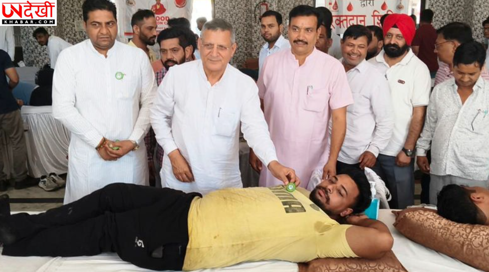 यमुनानगर में सेवा संकल्प अभियान के तहत रक्तदान शिविर, 303 यूनिट रक्त एकत्रित