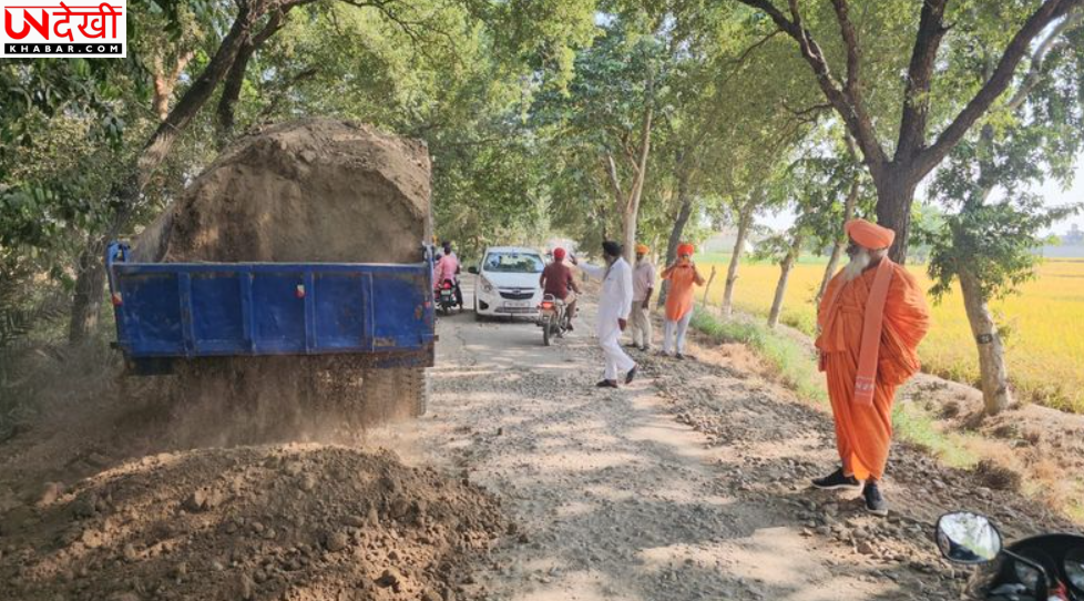 पंजाब में बाढ़ से टूटी सड़क की मरम्मत के लिए आगे आए संत सीचेवाल, ग्रामीणों के सहयोग से शुरू कराया काम