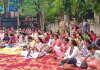 लुधियाना में कम्युनिटी हेल्थ ऑफिसर्स का प्रदर्शन, लंबित मांगों को लेकर सरकार के खिलाफ जताया रोष