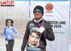 लुधियाना के संदीप खुराना ने जमी हुई पैंगोंग झील पर मैराथन पूरी कर रचा इतिहास