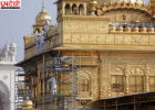 स्वर्ण मंदिर के गुंबदों की सोने की प्लेटों की सफाई के लिए ‘कर सेवा’ शुरू