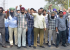 पंजाब रोडवेज कॉन्ट्रैक्ट वर्कर्स यूनियन का प्रदर्शन