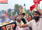 भारत-अमेरिका व्यापार समझौते और छात्रों पर कार्रवाई के विरोध में SKM का प्रदर्शन, BJP कार्यालय के बाहर किया विरोध