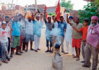 महंगाई के खिलाफ RMPI का प्रदर्शन, कई गांवों में केंद्र सरकार के पुतले फूंके; चीनी-पेट्रोल के बढ़ते दामों पर जताया रोष