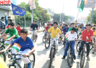 हर घर तिरंगा अभियान के तहत रोहतक, सांपला और महम में निकली तिरंगा साइकिल रैली, युवाओं और खिलाड़ियों ने दिखाया जोश