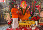 मंडी अहमदगढ़ के 20 वर्षीय शहबाज ने घर लाए भगवान गणेश की मूर्ति, 10 दिन तक करेंगे पूजा