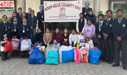 गुरु नानक स्कूल व कॉलेज के छात्रों ने जरूरतमंदों में वितरित किए गर्म कपड़े और आवश्यक सामान