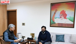 रेल कनेक्टिविटी और यात्री सुविधाओं को लेकर कार्तिकेय शर्मा ने रेल मंत्री से की मुलाकात