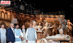 अंबाला कैंट में बन रहे शहीद स्मारक का मंत्री रणबीर गंगवा ने किया निरीक्षण