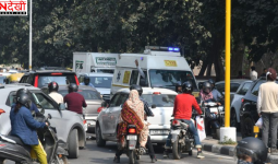 कांग्रेस भवन के बाहर प्रदर्शन से पीजीआई के पास भारी जाम