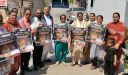 महिलाओं का कांग्रेस के नेतृत्व में प्रदर्शन, ₹48,000 बकाया राशि की मांग