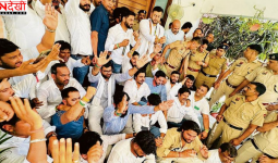 हिसार के GJU में बवाल, JJP कार्यकर्ताओं और छात्रों की पुलिस से झड़प