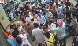 बालाचौर में AAP-BJP कार्यकर्ताओं में टकराव, विरोध प्रदर्शन के दौरान बढ़ा तनाव