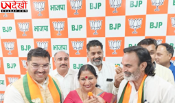 बीजेपी की जीत पर करन कमल कार्यालय में जश्न