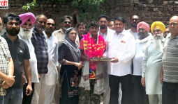 जापान में भारत का परचम लहराने वाले युवा हॉकी खिलाड़ी ब्रिंदर सिंह का सम्मान, नकोदर में हुआ भव्य समारोह