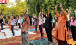 गर्मी की छुट्टियों के बावजूद योग दिवस पर दिखा युवाओं का उत्साह, 3,000 से अधिक NCC कैडेट और NSS स्वयंसेवकों ने लिया हिस्सा