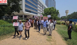 गुरुग्राम में सीलिंग अभियान के खिलाफ सड़कों पर उतरे DLF के निवासी, व्यावसायिक उपयोग को नियमित करने की मांग