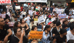 दिल्ली छात्र आंदोलन के समर्थन में लुधियाना में युवाओं का प्रदर्शन, पुलिस कार्रवाई के खिलाफ केंद्र सरकार पर साधा निशाना