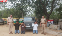 चलती बोलेरो के बोनट पर स्टंट करना पड़ा महंगा, गुरुग्राम पुलिस ने तीन युवकों को किया गिरफ्तार