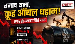अमेरिका-ईरान तनाव थमते ही धड़ाम हुए कच्चे तेल के दाम, ब्रेंट क्रूड 5% से ज्यादा टूटा