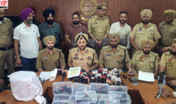 अमृतसर में सीमा पार ड्रग्स और हथियार तस्करी नेटवर्क का भंडाफोड़, 5 किलो हेरोइन और 15 पिस्तौल बरामद