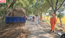 पंजाब में बाढ़ से टूटी सड़क की मरम्मत के लिए आगे आए संत सीचेवाल, ग्रामीणों के सहयोग से शुरू कराया काम