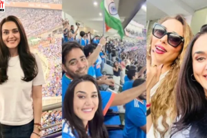 प्रीति जिंटा ने स्टेडियम से देखा टी20 वर्ल्ड कप फाइनल, शेयर किया जश्न का वीडियो