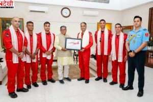 सुखना लेक पर ‘सूर्य किरण’ एयर शो की तैयारी, राज्यपाल से मिला IAF दल