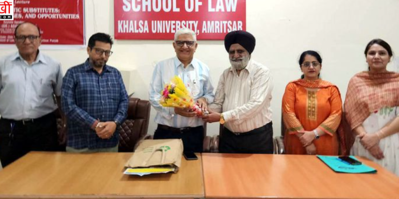 खालसा यूनिवर्सिटी अमृतसर में सिंगल-यूज प्लास्टिक के विकल्पों पर व्याख्यान, पर्यावरण संरक्षण को लेकर जागरूकता पर जोर